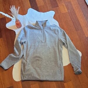 Men's Gray Quarter-Zip Super Soft Pullover S